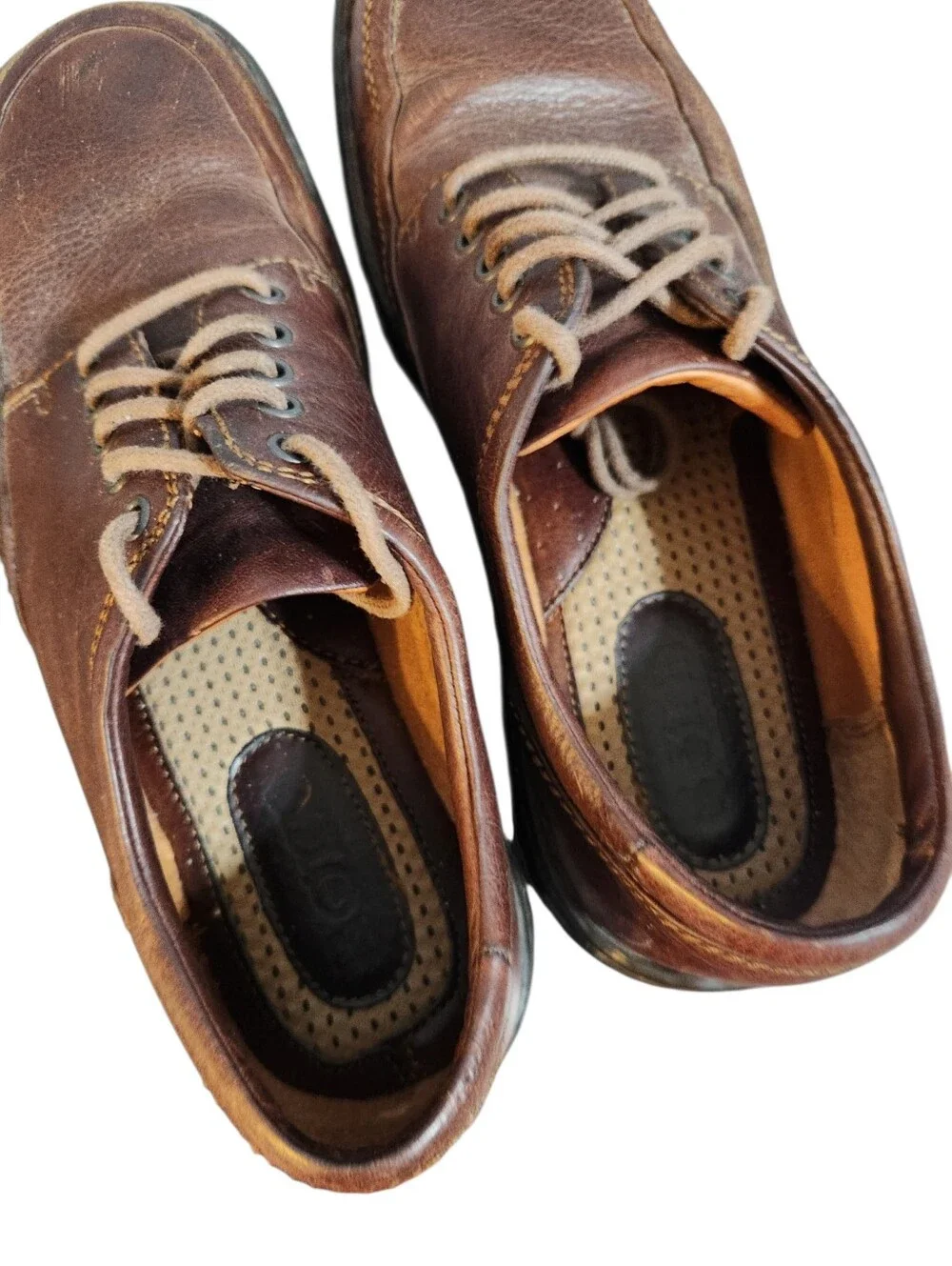 Born Sierra II Shoes Mens 9.5 43 Brown Oxford Lace Up Leather Dress